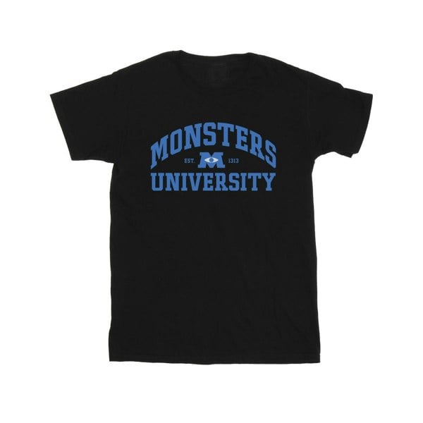 Disney Mens Monsters University Logo T-Shirt - Black