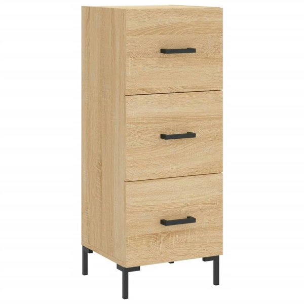 Berkfield Highboard Sonoma Oak 34.5x34x180 cm Engineered Wood