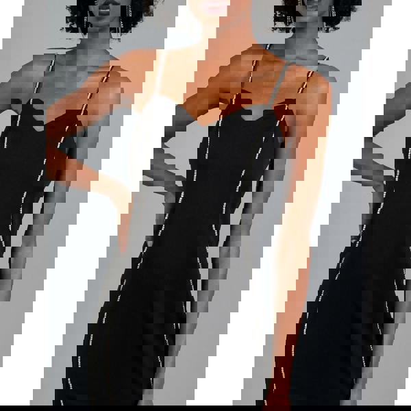 Blue Vanilla Diamante Detail Bodycon Dress