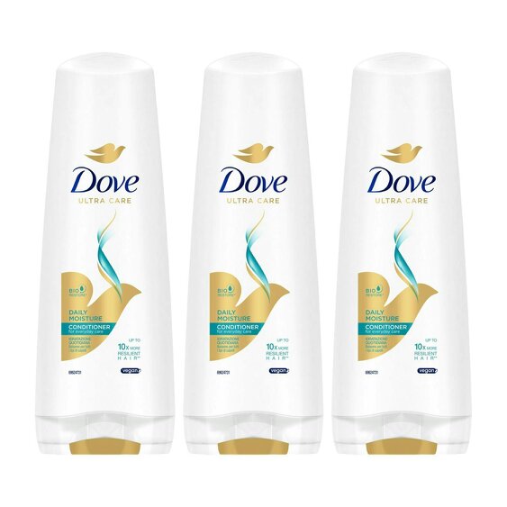 Dove Ultra Care Conditioner -  Daily Moisture 3x350 ml Bio Restore Technology