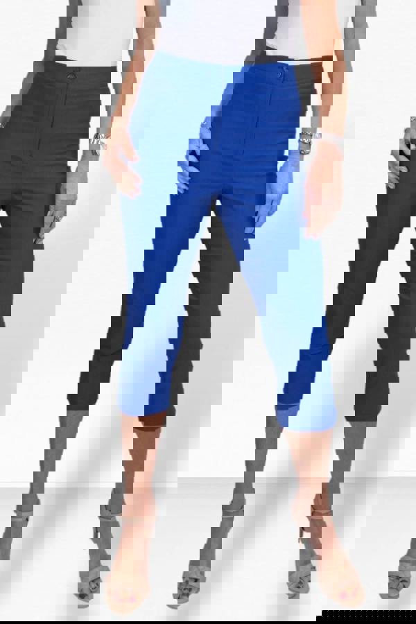 Paulo Due Women's Slim Fit Stretch Cropped Trousers