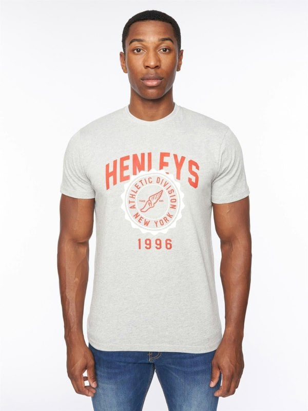 Henleys Tipton T-Shirt Grey Marl