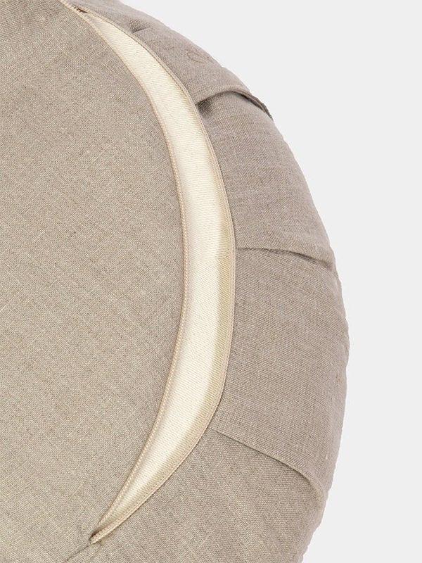 Crescent Zafu Linen Cushion