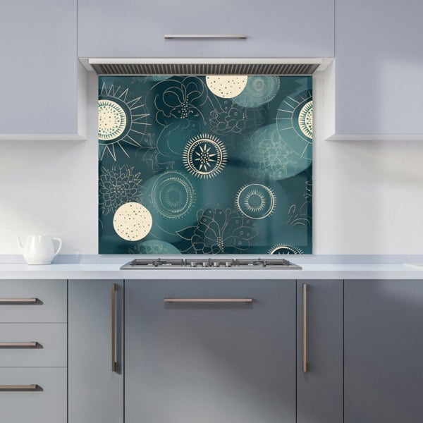 Warren Reed - Designer Blue Moon and Sun Kitchen Splashback