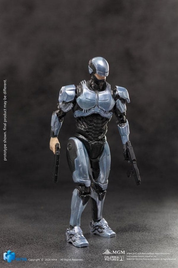 Hiya Robocop Exquisite Mini Silver Robocop 1:18 Scale HLR0085