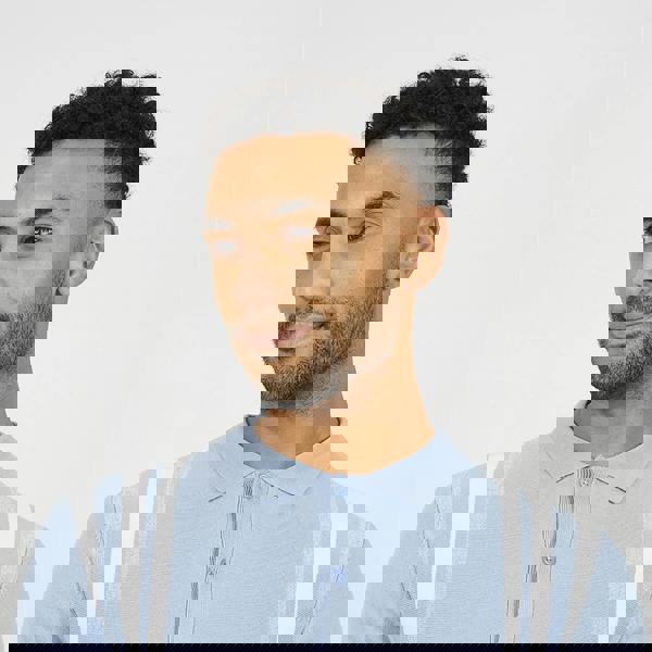 Brave Soul Blue Knitted Short Sleeve Shirt - Blue Image 4