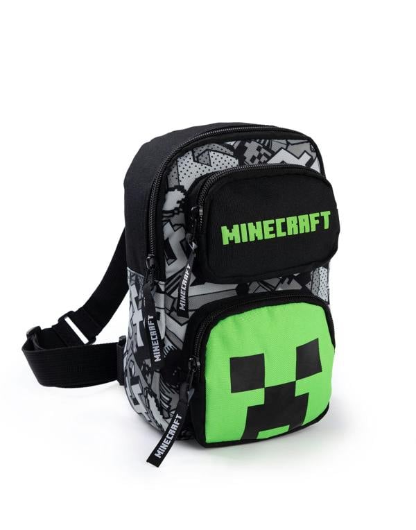 Minecraft Boys Multicoloured Creeper Body Bag (One Size)