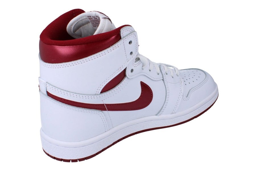 Nike Air Jordan 1 Hi 85 Mens Trainers Bq4422  161 - White Tea Red White 161 - Photo 2