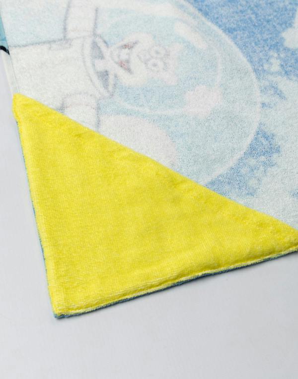 Vanilla Underground SpongeBob SquarePants Boys Blue Multi Character Poncho Towel (One Size)