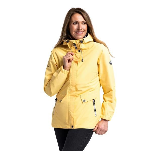 Trespass Womens/Ladies Flourish Waterproof Jacket - Pale Maize - 