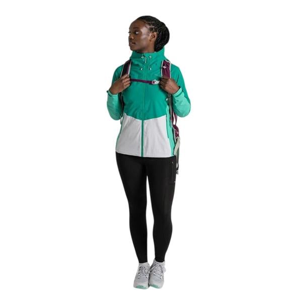 Craghoppers Womens/Ladies Jamila Colour Block Funnel Neck Windbreaker - Mystical/Ocean/Luna - 