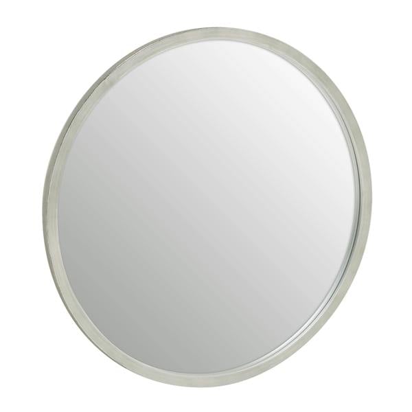 Interiors by Premier Saska Small Antique Silver Round Wall Mirror