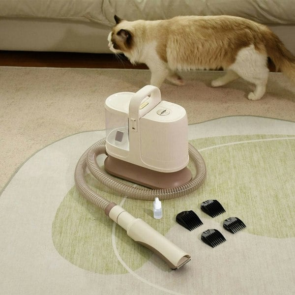 6 in 1 Pet Grooming Kit Vacuum with Brushes Comb Pet Grooming Living and Home