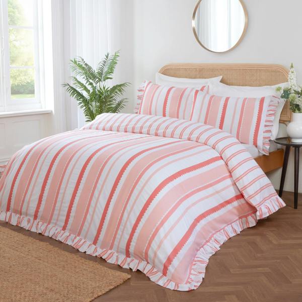 Maya Frilled Green Duvet Cover Set