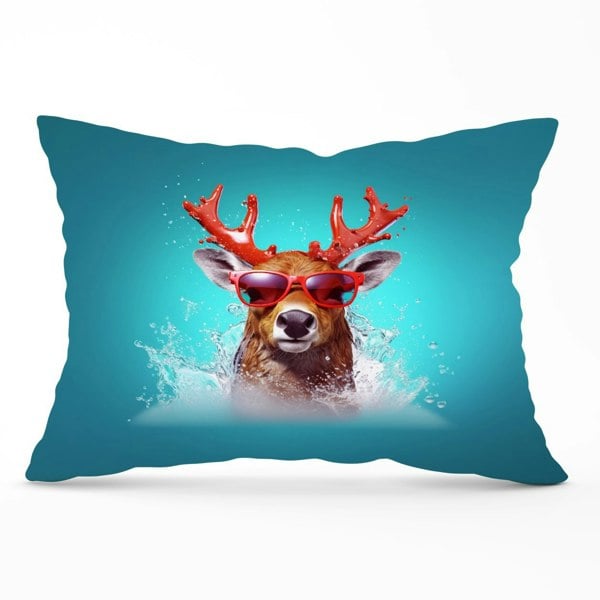 Warren Reed Rudolph With Reed Antlers Cushions