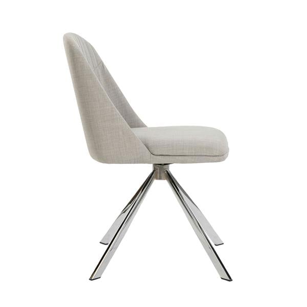 Angel Cerdá Grey fabric swivel chair 4020