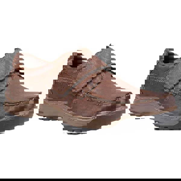 Hush Puppies Casper Touch Fastening Men's Shoes in Brown