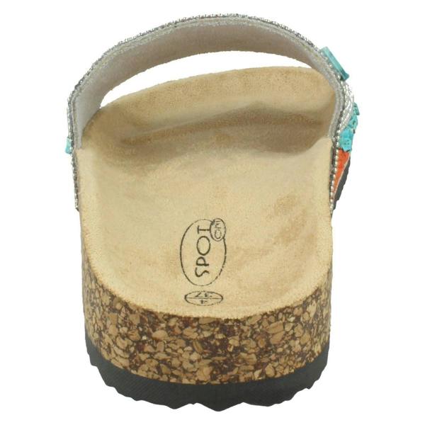 Spot On Ladies Spot On Beaded Mules F00348