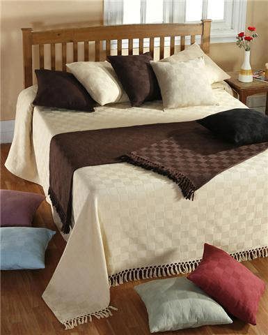 Velosso Cosy Home Decor Cotton Throw Blanket in Soft Weave, Textured Design, Elegant Sofa Blanket