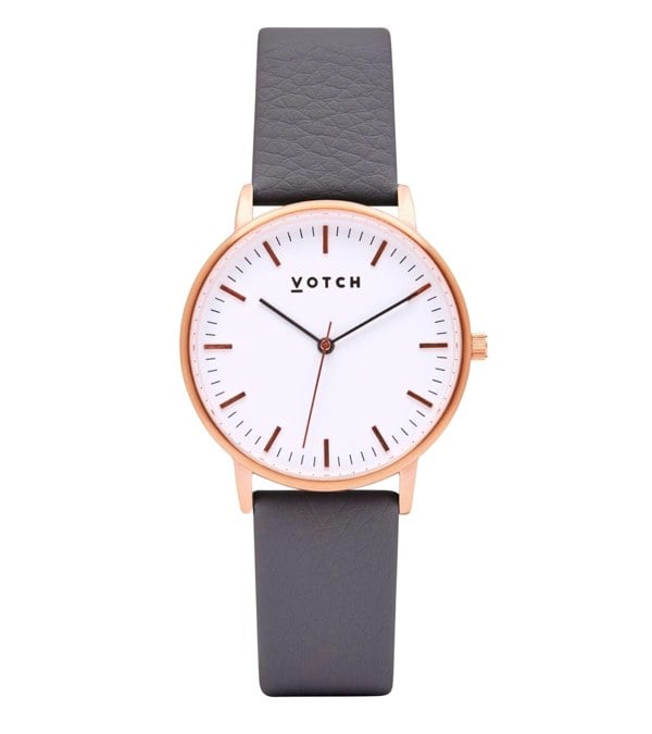 Votch Rose Gold & Slate Grey Watch | Moment Gift Set