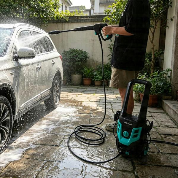 Gr8 Garden 1600W Pressure Washer 130 Bar Portable Jet Wash Patio Car Cleaner Complete Kit