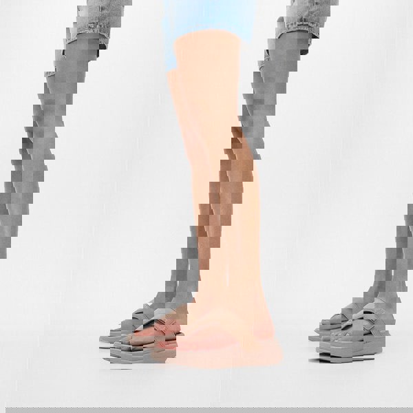 FitFlop F-MODE GO Womens Toe Post Sandals Classic Beige