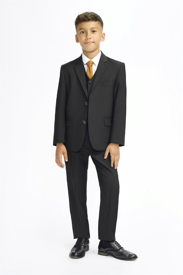 House of Cavani Boys Malibu Black Suit