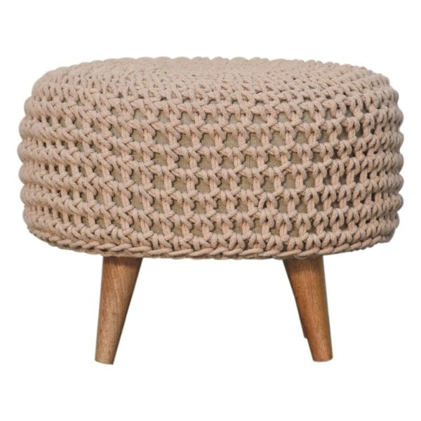 Artisan Furniture Keeva Beige Oblong Footstool