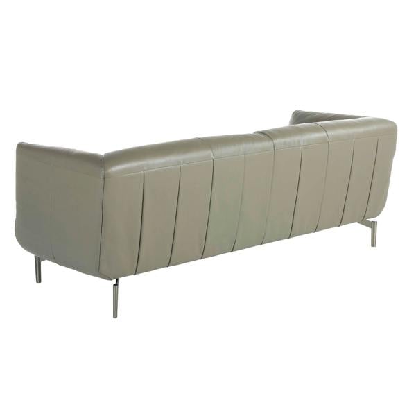 Angel Cerdá Grey leather sofa 6036/6037