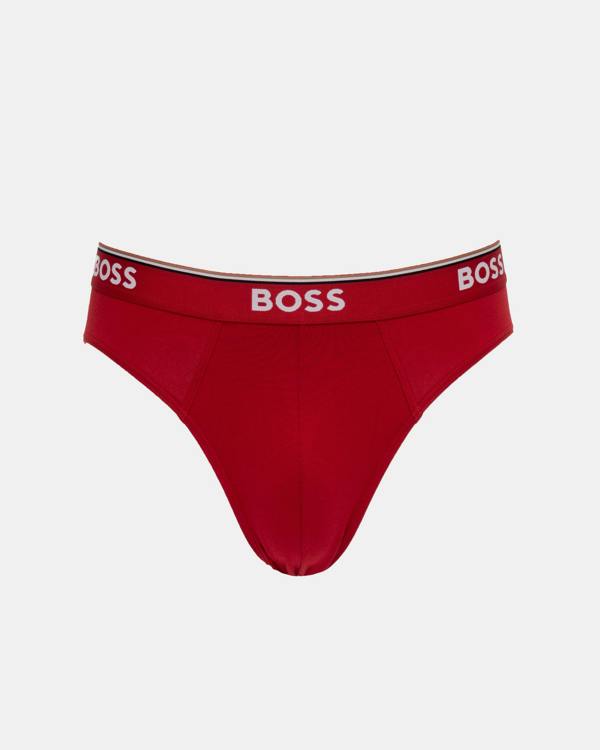 red briefs BOSS Orange 3 Pack Mens Power Briefs - Open Miscellaneous 962