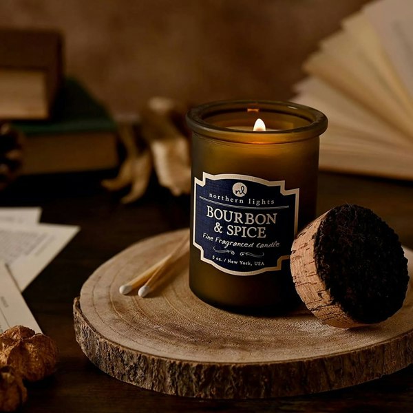 T. H. Baker Northern Lights Bourbon And Spice Candle NL121