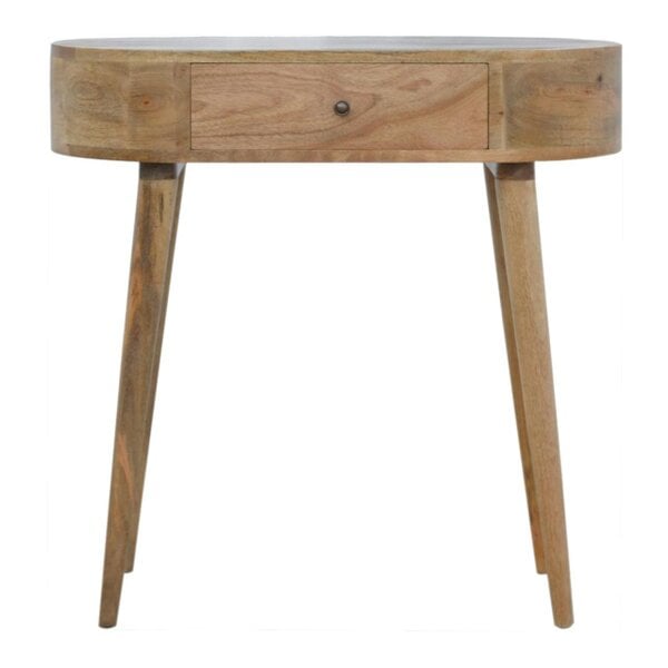 Artisan Furniture Solid Wood Albion Console, 1 Drawer, Beige