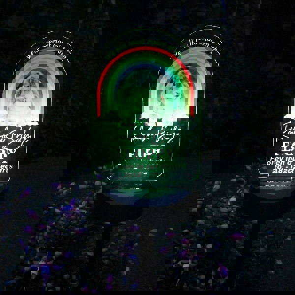 Personalised Memento Company Personalised Rainbow Bridge Pet Memorial Outdoor Solar Light