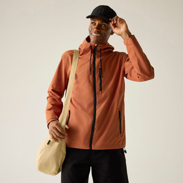 Regatta Mens Frankie Waterproof Jacket - Brick Red