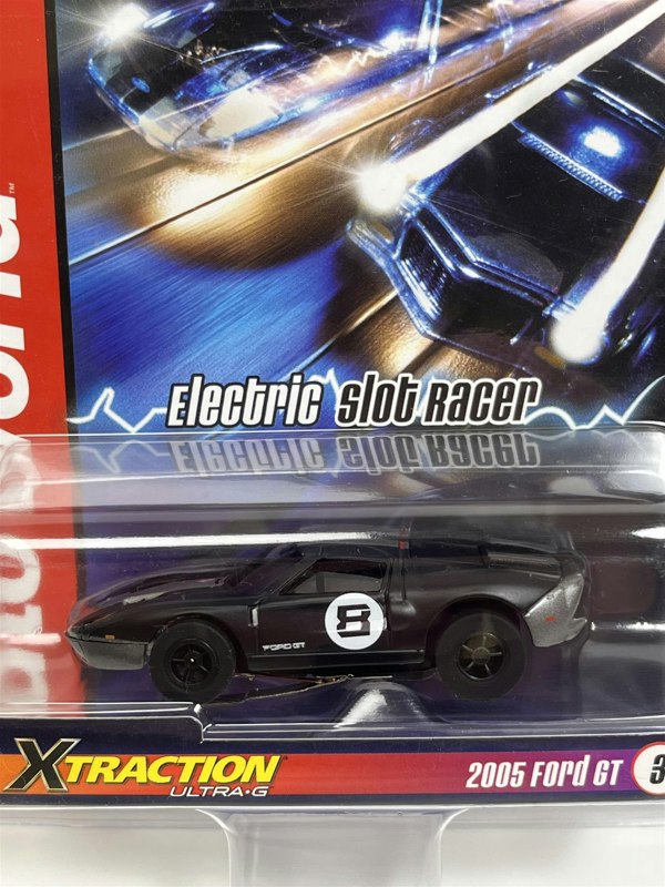 Auto World Slot Cars 2005 Ford GT Black X Traction Flame Throwers HO Scale SC366-3