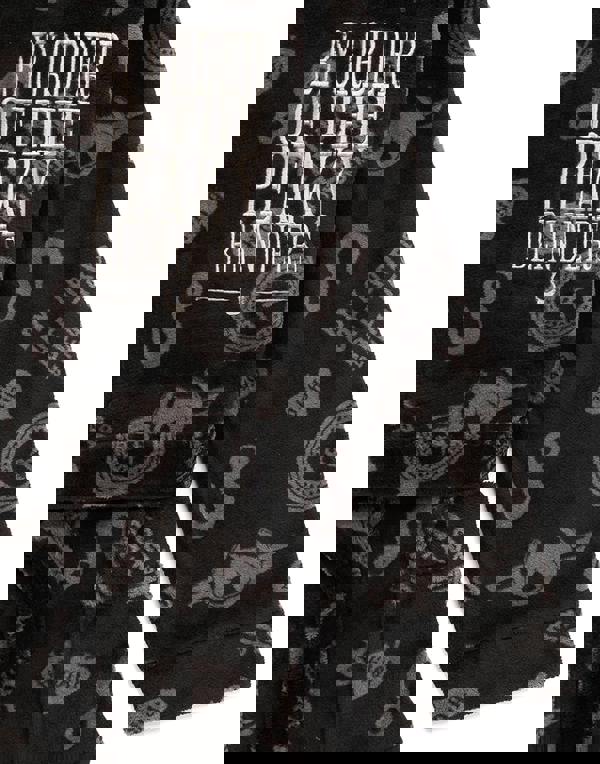 Peaky Blinders Mens Black Icons Bathrobe