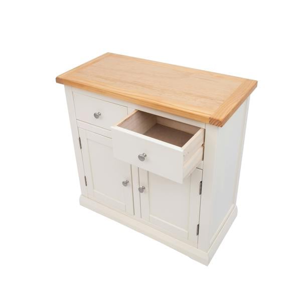 Cabinet Bits Castelli Off White 2 Drawer 2 Door Sideboard Chrome Knob