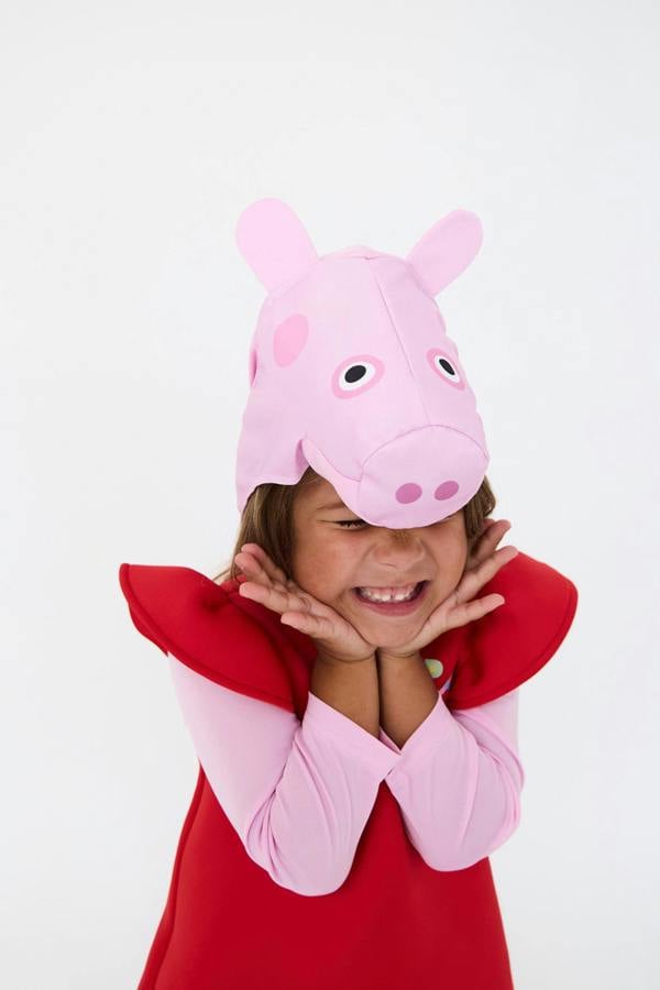 Vanilla Underground Peppa Pig Girls Red Peppa Pig 3D Headpiece 2 Piece Costume