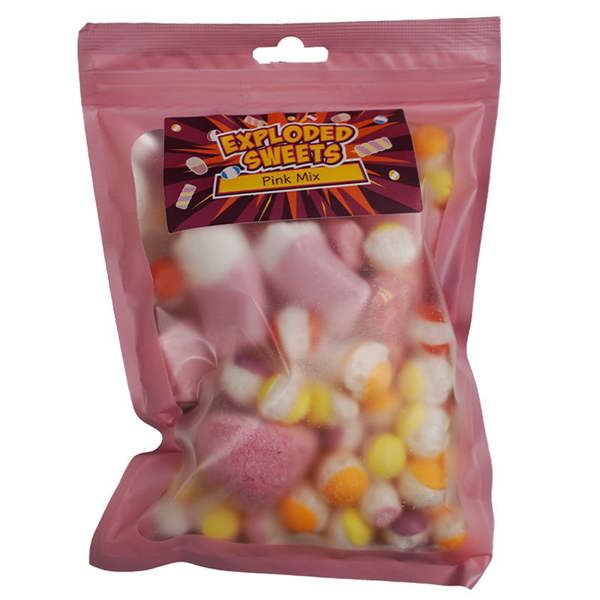 Exploded Sweets Pink Mix | Exploded Sweets | Freeze Dried Sweets UK