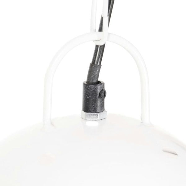 Berkfield Industrial Hanging Lamp 25 W White Round 42 cm E27