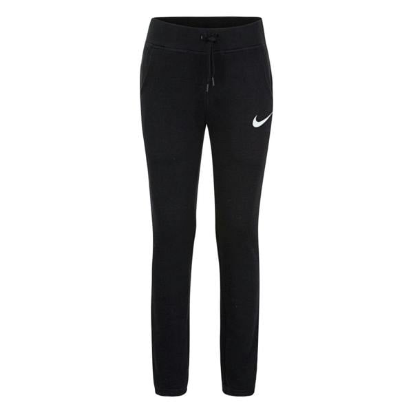 Nike Childrens/Kids Fleece Swoosh Jogging Bottoms - Black - 