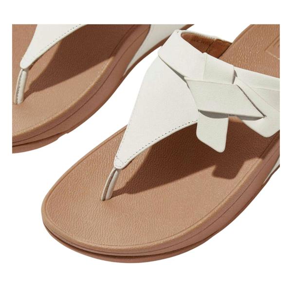 Fit Flop Womens/Ladies Lulu Knotted Leather Sandals - White - 