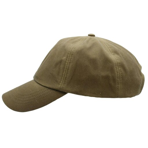 Heather Hats & Accessories Water Resistant Waxed Cotton Baseball Trucker Cap, Cotton Lining, Outdoor Wear, Sand