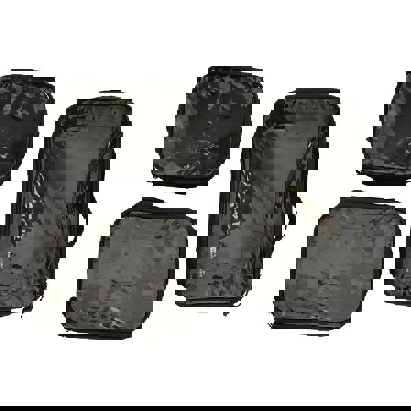 Mountain Warehouse Clear Travel Toiletry Bag Set (Pack of 3) - Black - 