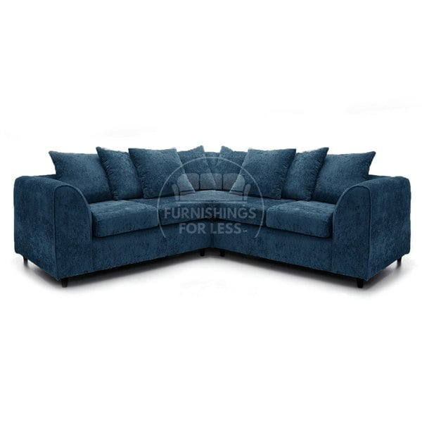 Furnishings For Less Monaco Chenille Fabric 5 Seater Corner Sofa