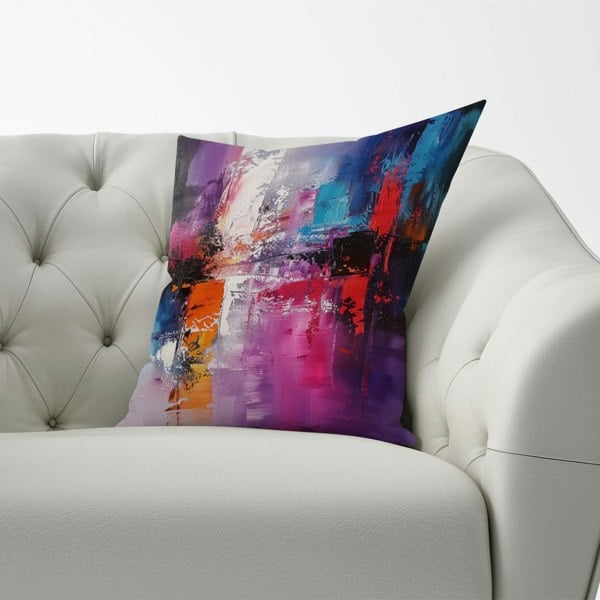 Warren Reed Vibrant Metropolis: A Palette Of Emotions Cushions