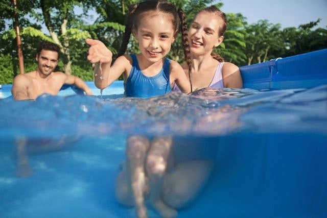 Bestway Rectangular Steel Frame Pool Set 9FT With Filter Pump