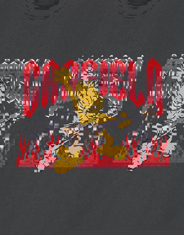 Garfield Unisex Grey Guitar Short Sleeved T-Shirt