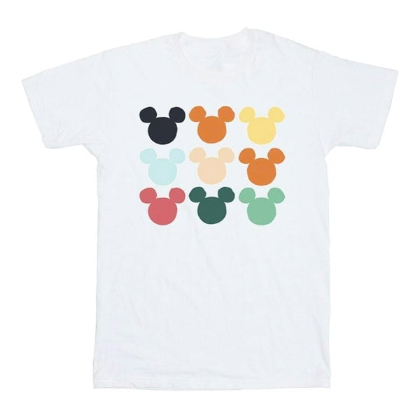 Disney Boys Mickey Mouse Heads Square T-Shirt - White