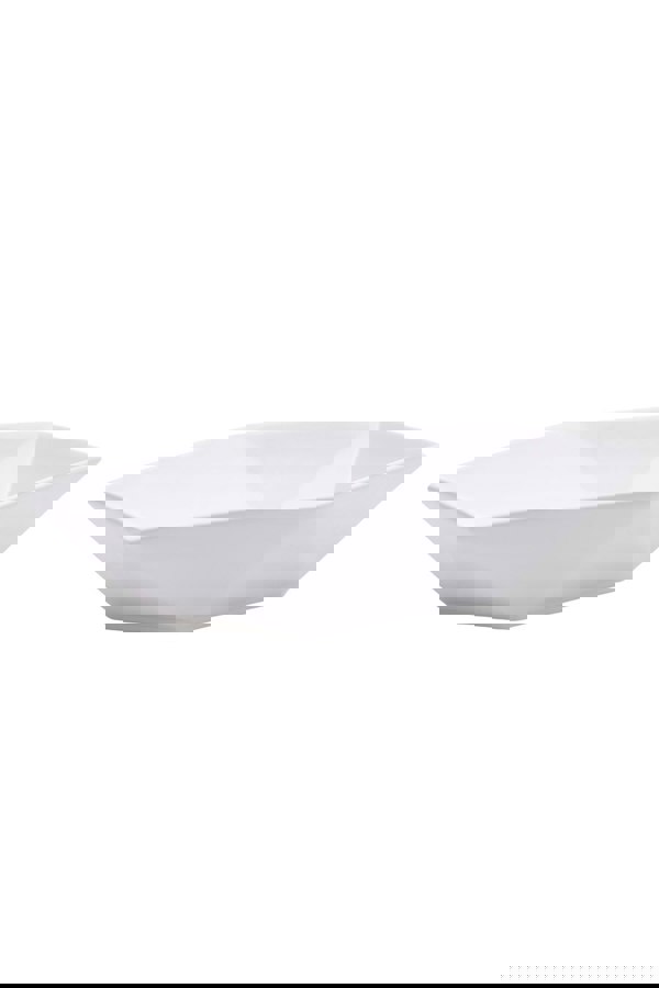 Living and Home White Bathroom Ceramic Irregular Vessle Sink